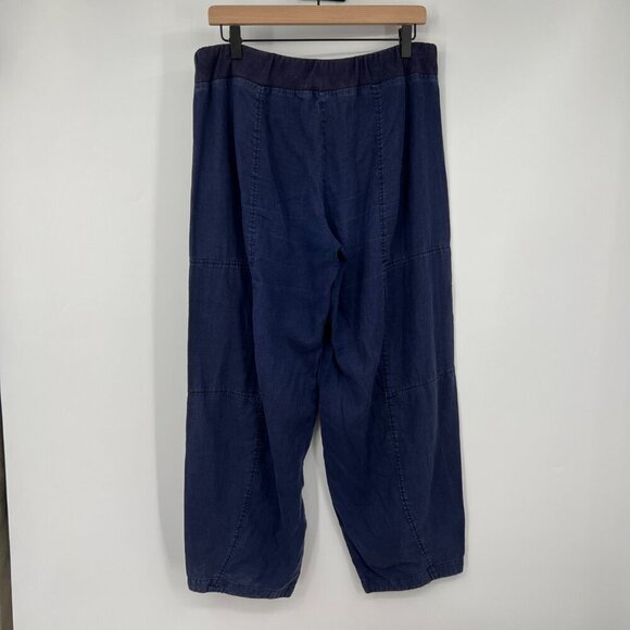 Eileen Fisher Organic cotton drawstring waist Denim Slouchy Ankle Pant Womens Si - Picture 5 of 10